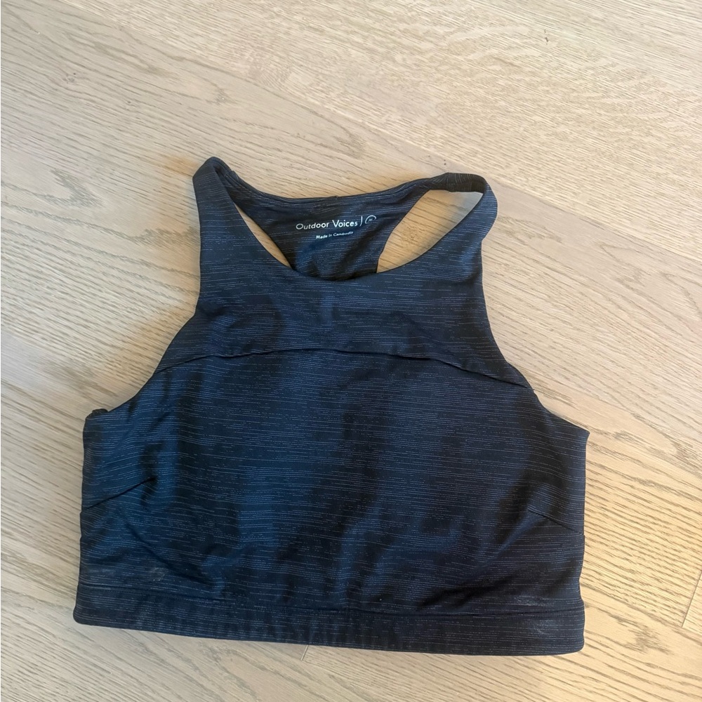 Outdoor Voices Charcoal Sports Bra